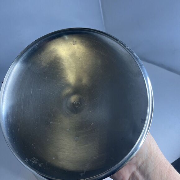1801 Revere Ware 2 Qt Quart Copper Clad Stainless Double Ring Sauce Pan w Lid - Picture 7 of 11